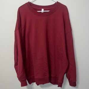red lululemon crewneck